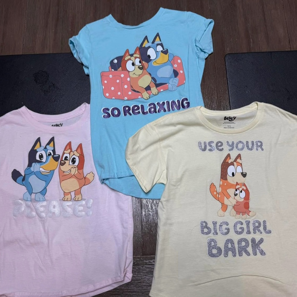 3 Bluey T-shirts